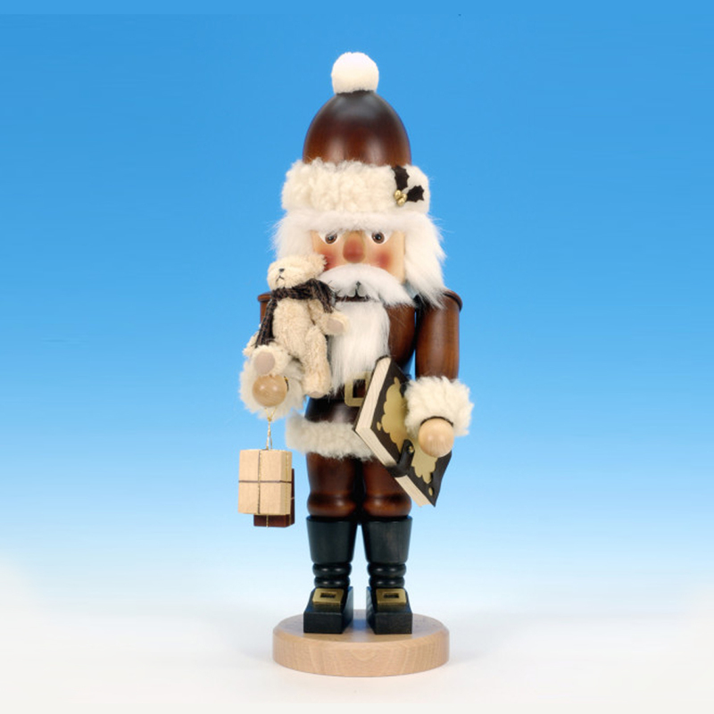 32965 原木聖誕老人與泰迪熊胡桃鉗，高44cm