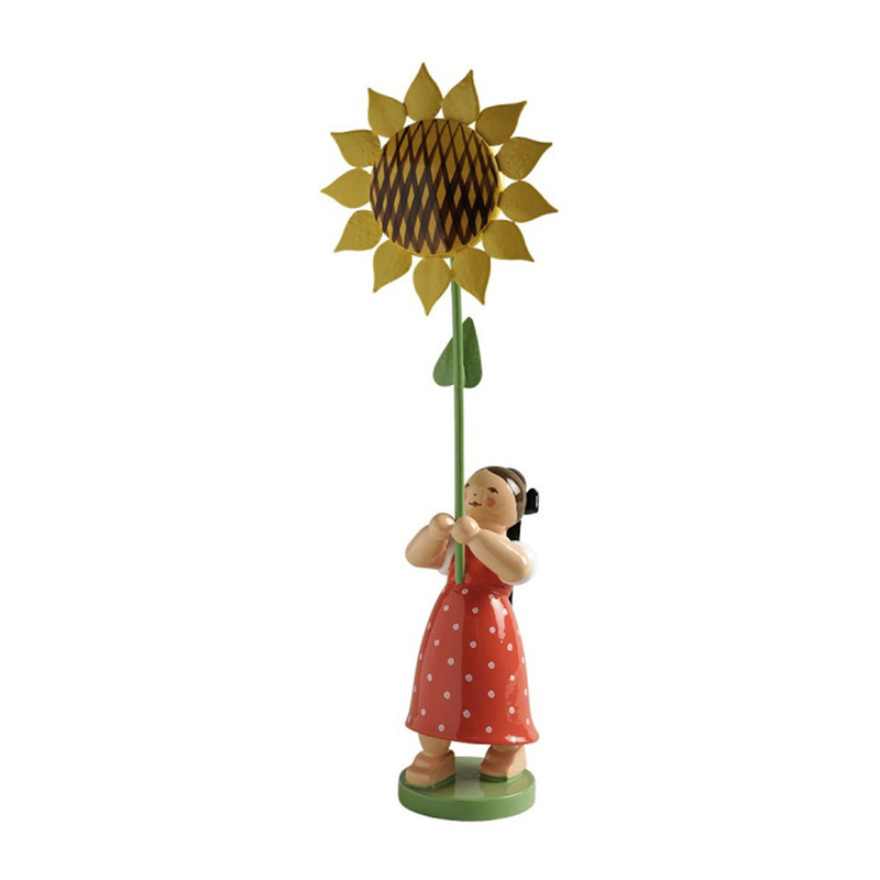 WK5248/7 拿著向日葵的女孩 ，16cm