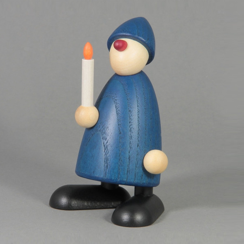 550 拿著蠟燭穿藍色衣帽男生，高度9cm Köhler