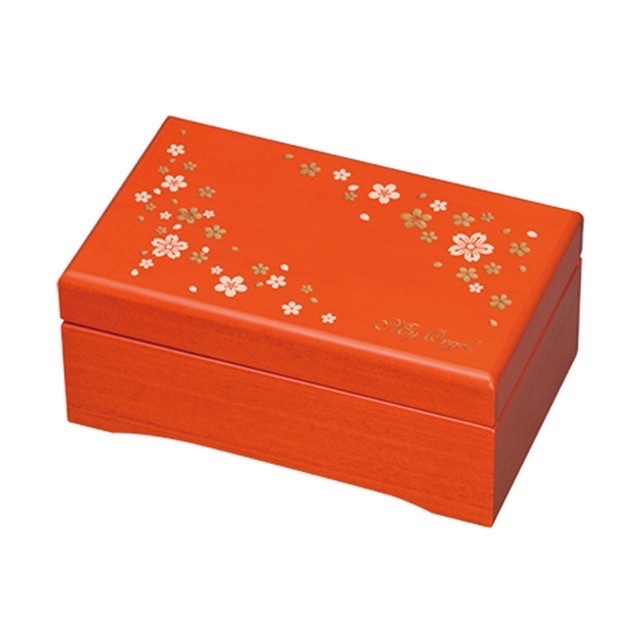 AA310C 日本23N櫻花系列音樂珠寶盒（橘）