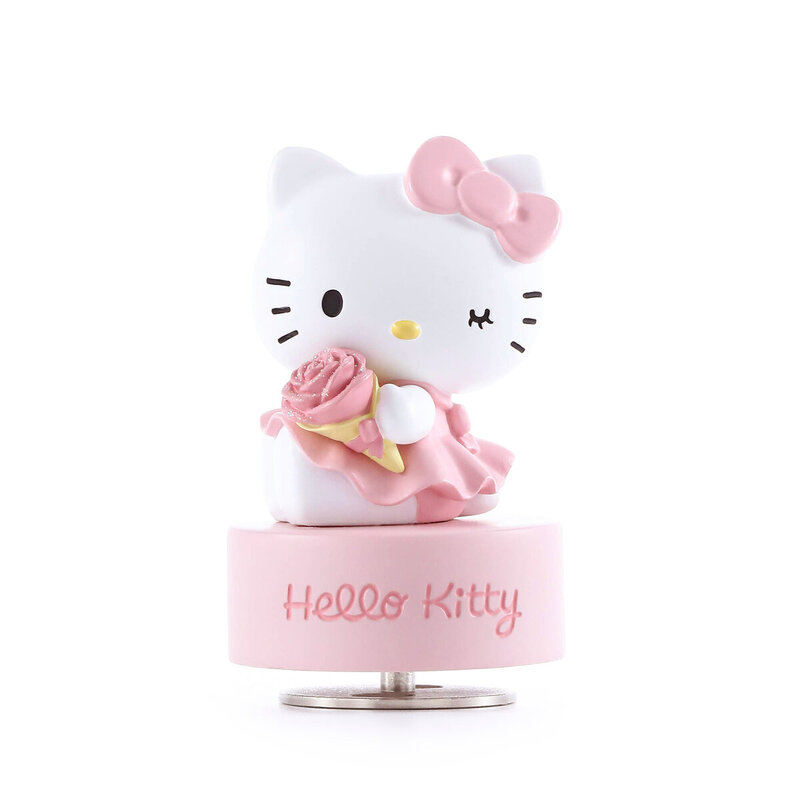 KT22072-EB Hello Kitty 玫瑰花 音樂盒