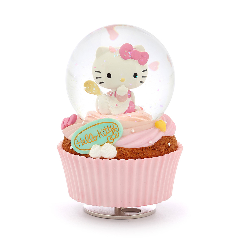 KT1803 Hello Kitty 甜點 水晶球音樂盒