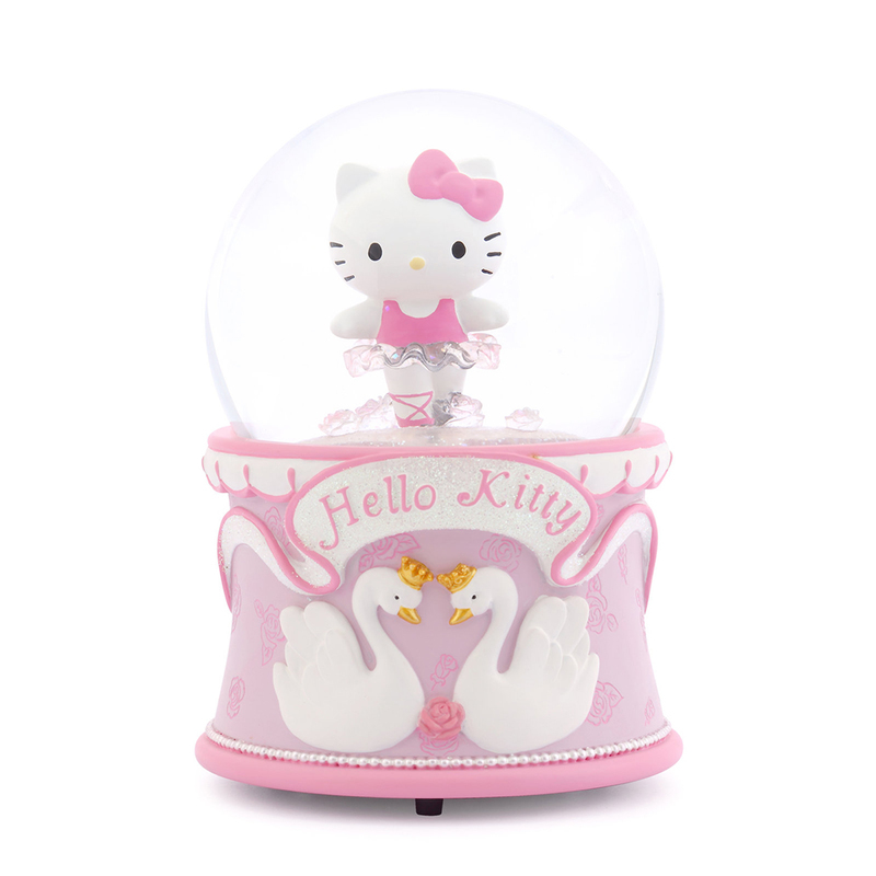 KT1823 Hello Kitty 芭蕾 水晶球音樂盒